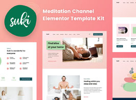Suki – Meditation Channel Elementor Template Kit