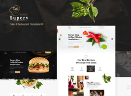 Superv Cafe – Restaurant Elementor Template Kit