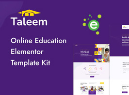 Taleem – Online Education Elementor Template Kit