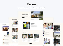 Tammer – Construction & Maintenance Elementor Template kit