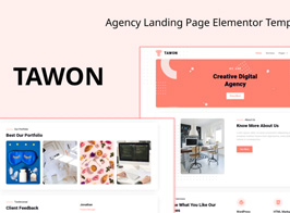 Tawon – Agency Landing Page Elementor Template Kit