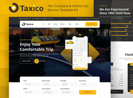 Taxico – Taxi Company & Online Cab Service Elementor Template Kit