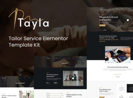 Tayla – Tailor Service Elementor Template Kit