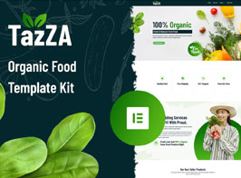 TazZA – Organic Food Elementor Template Kit
