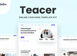 Teacer – Online Coaching Elementor Template Kit