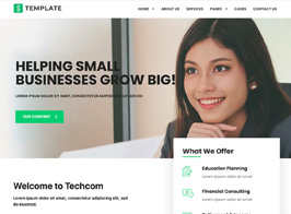 Techcom – Investment Consulting Elementor Template Kit