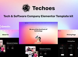 Techoes – Tech & Software Company Elementor Template kit