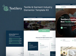 Textilery – Textile & Garment Industry Elementor Template Kit