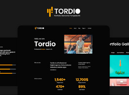 Tordio – Portfolio Digital Agency Template Kit