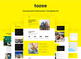 Tozee – Construction Elementor Template Kit