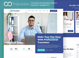 Translatin – Translation Services & Interpreting Agency Elementor Template Kit