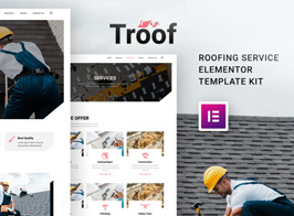 Troof – Roofing Service Elementor Template Kit