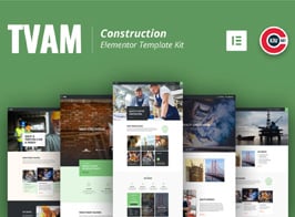 Tvam – Construction Elementor Template Kit