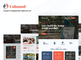 Unbound – Charity & Nonprofit Elementor Template Kit