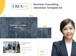 Urusin – Business Consulting Elementor Template Kit