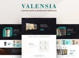 Valensia | Coffee Shop Elementor Template Kit