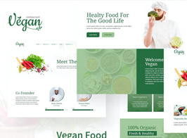 Vegan Restaurant Elementor Template Kit