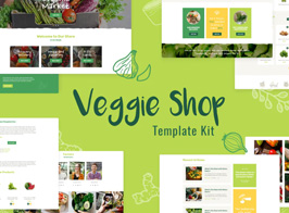 Veggie | Organic Food & Eco Online Store Products Template Kit