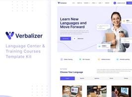 Verbalizer – Language Courses & Learning Center Elementor Template Kit