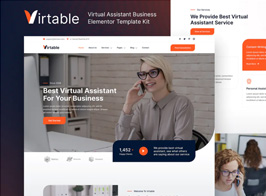 Virtable – Virtual Assistant Business Elementor Template Kit