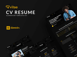 Vitae – CV Resume Elementor Template Kit