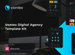 Vontex – Digital Agency Elementor Template Kit