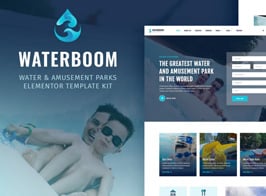 Waterboom – Water & Amusement Park Elementor Template Kit