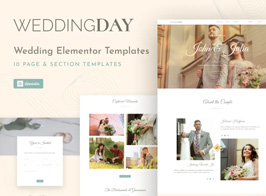 WeddingKit – Invite & Gallery Event Elementor Template Kit