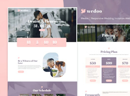 Wedoo – Online Wedding Invitation Elementor Template Kit