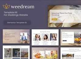 Weedream – Wedding Elementor Template Kit