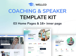 Wellco – Coaching & Speaker Elementor Template Kit
