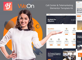 WeOn – Call Center & Telemarketing Elementor Template Kit