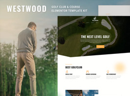 Westwood – Golf Club & Course Elementor Template Kit