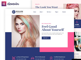 Willow – Hair & Beauty Salon Elementor Template Kit