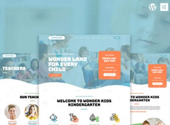 Wonderkids – Kindergarten & Children Day Care Elementor Template Kit