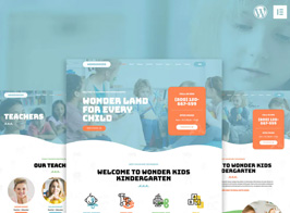 Wonderkids – Kindergarten & Children Day Care Elementor Template Kit