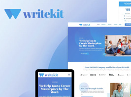WriteKit – Content Writing Services Agency Elementor Template Kit