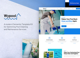 Wypool – Swimming Pool Cleaning & Maintenance Services Elementor Template Kit