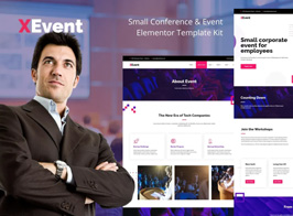 XEvent – Small Conference & Event Elementor Template Kit