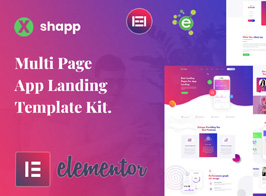 Xshapp – App Landing Elementor Template Kit