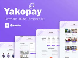 Yakopay – Online Payment App Elementor Template Kit