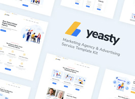 Yeasty | Marketing Agency & Advertising Service Elementor Template Kit