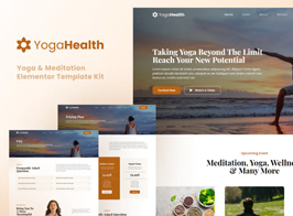 YogaHealth – Yoga & Meditation Elementor Template Kit