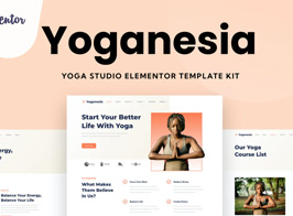 Yoganesia – Yoga Training Elementor Template Kit