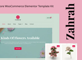 Zahrah – Flower Shop & Store WooCommerce Elementor Template Kit