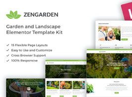 ZenGarden – Garden & Landscape Elementor Template Kit