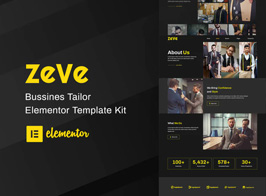Zeve – Tailor Service Elementor Template Kit