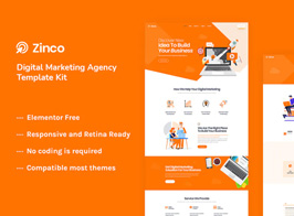 Zinco – Digital Marketing Agency Elementor Template Kit