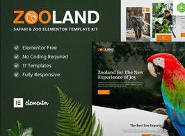 Zooland – Safari & Zoo Elementor Template Kit