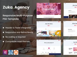 Zuka-Agency | Creative Portfolio & Agency Template Kit
